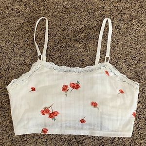 AERIE POINTELLE LACE TRIM LONGLINE BRALETTE